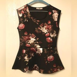 Rickis peplum style sleeveless top